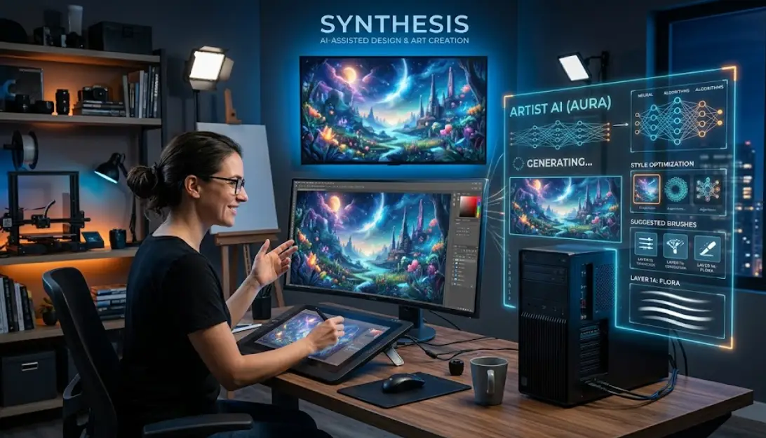 Creación de arte digital y diseño asistido por Inteligencia Artificial