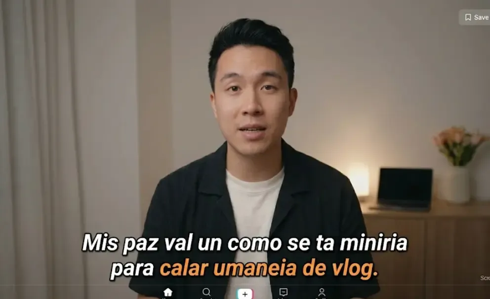 Resultado final de un vídeo con subtítulos automáticos generados con CapCut sin marca de agua exportado para TikTok