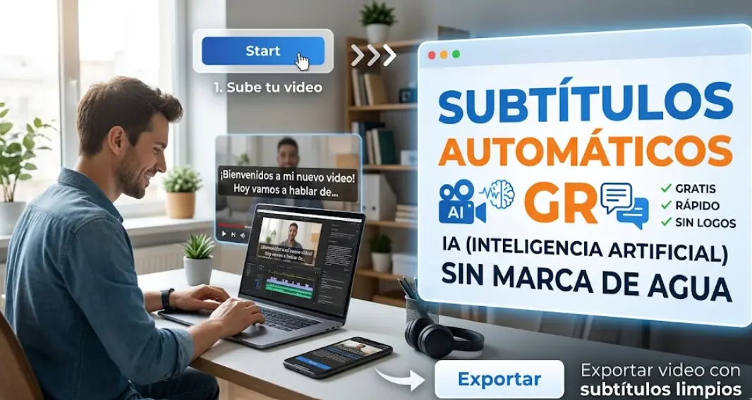 Probamos 9 IAs de subtítulos automáticos gratis: solo 3 merecen la pena en 2026 (sin marca de agua)