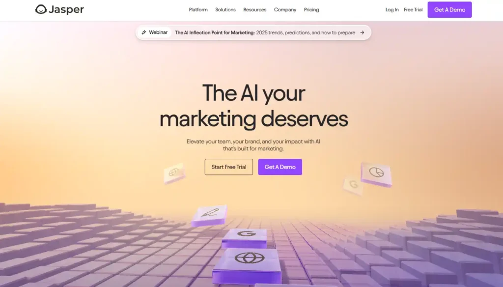 jasper-ai-interfaz.jpg" alt="Interfaz de Jasper AI, herramienta de escritura con inteligencia artificial
